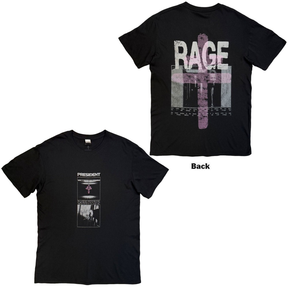 President - Rage Mens Tshirt - Black